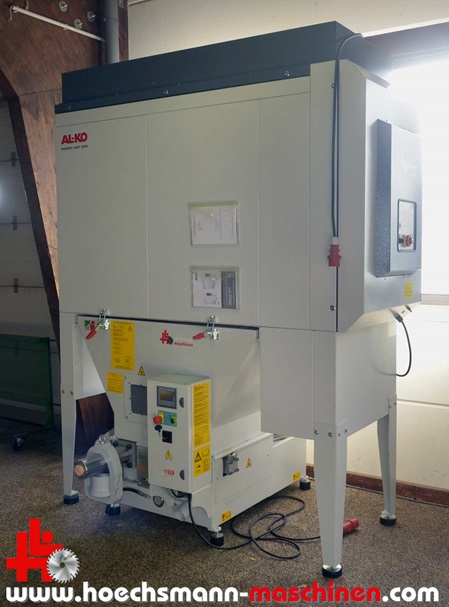 Alko Absaugung 200 Prodeco e60 Brikettpresse, gebrauchte Holzbearbeitungsmaschinen Neumaschinen Hessen Höchsmann Langen