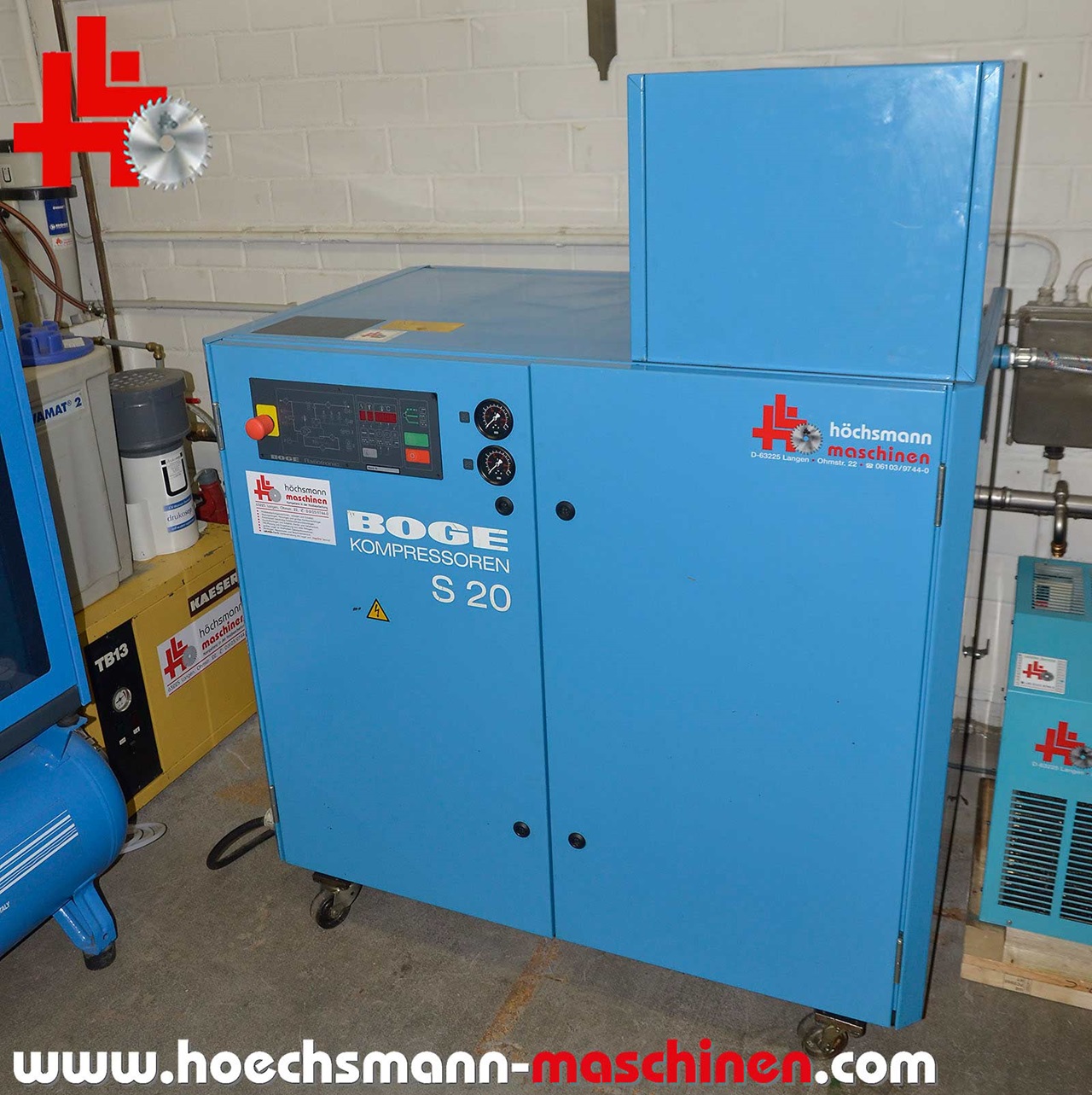 BOGE Schraubenkompressor S20, Holzbearbeitungsmaschinen Hessen Höchsmann