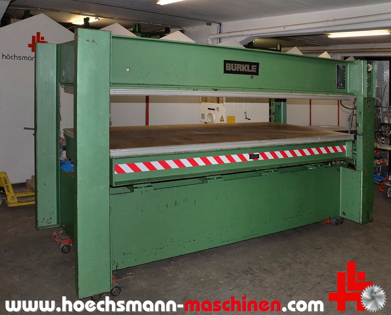 BÜRKLE Furnierpresse U140, Holzbearbeitungsmaschinen Hessen Höchsmann