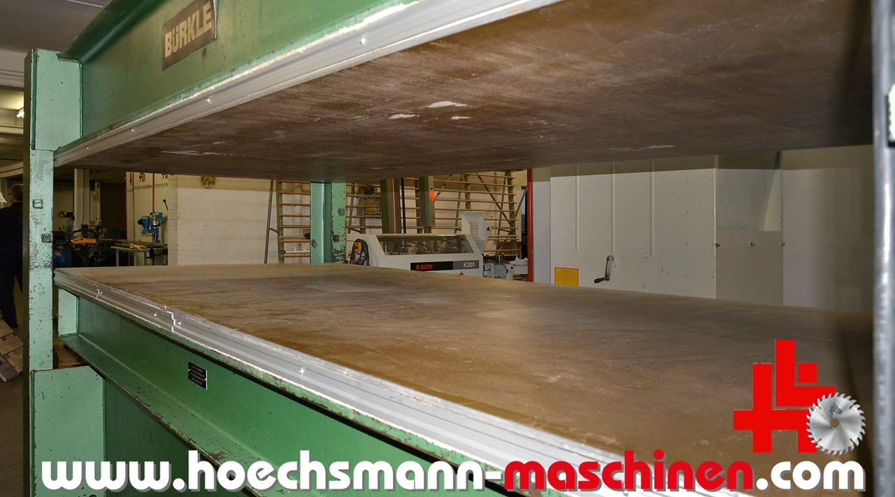 BÜRKLE Furnierpresse U140, Holzbearbeitungsmaschinen Hessen Höchsmann