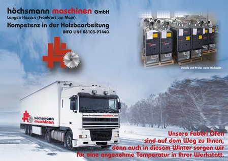 Fabbri Werkstattofen 2024, Holzbearbeitungsmaschinen Hessen Höchsmann