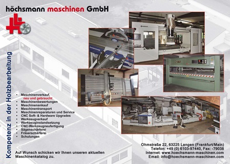 höchsmann maschinen Gebrauchtmaschinen Neumaschinen, Holzbearbeitungsmaschinen Hessen Höchsmann