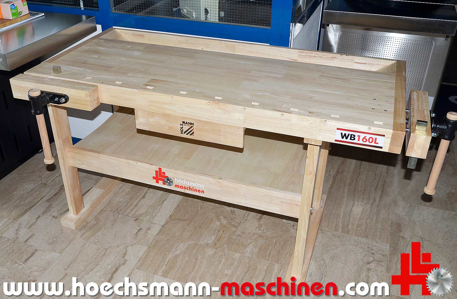 holzbearbeitungsmaschinen Hobelbank WB160L HOLZMANN Werkbank