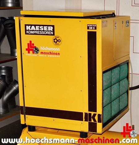 KAESER Schraubenkompressor SM 8, gebrauchte Holzbearbeitungsmaschinen und neue, Hessen Höchsmann Langen