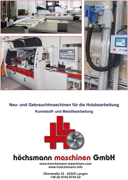 Höchsmann Maschinenkatalog 2023, Holzbearbeitungsmaschinen Hessen Höchsmann
