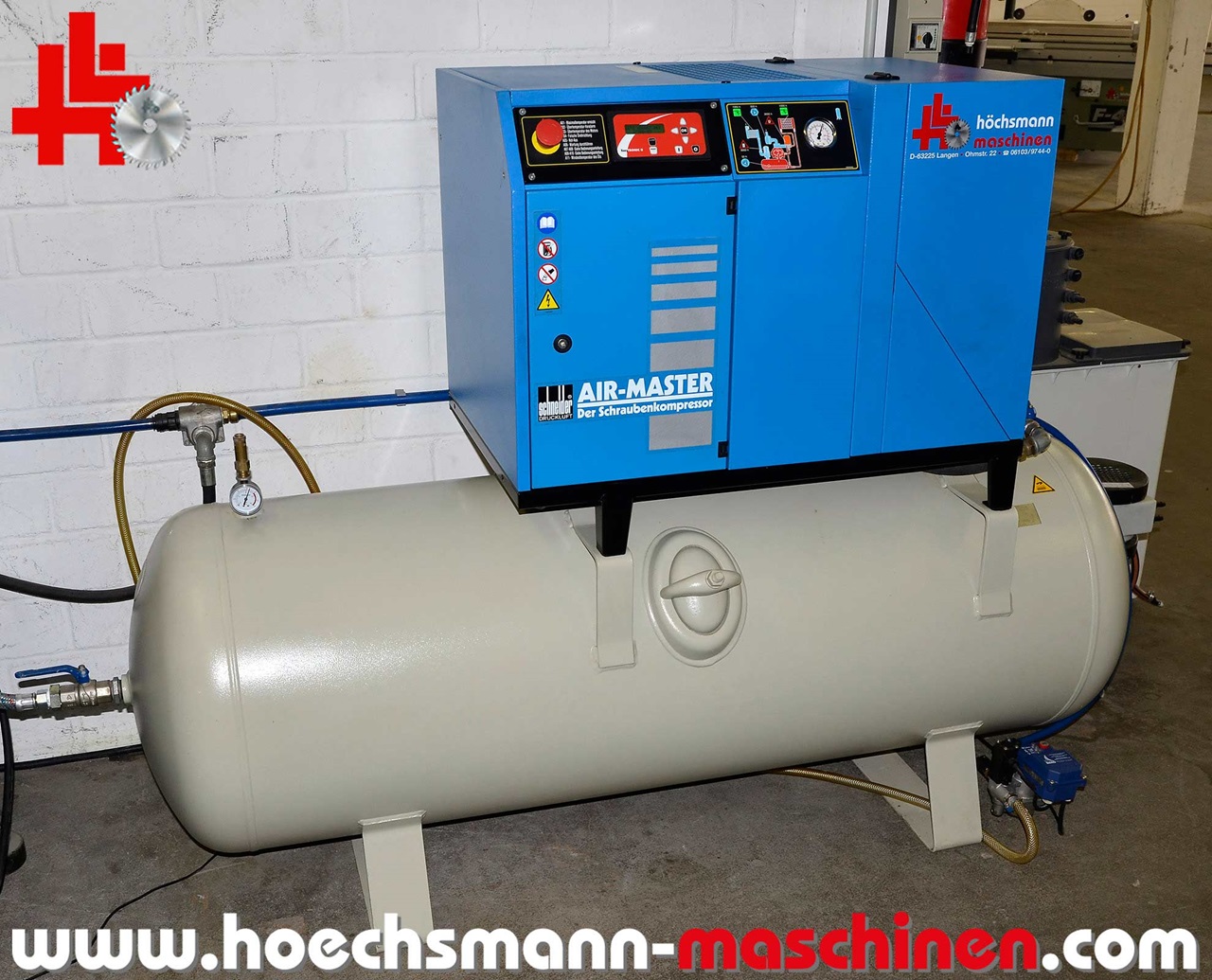 SCHNEIDER Schraubenkompressor Air Master AMD 7-10 F-500, Holzbearbeitungsmaschinen Hessen Höchsmann