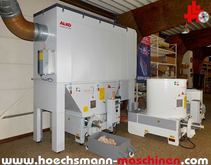 AL-KO Absauganlage APU 350+ Prodeco Brikettpresse E60S gebrauchte Holzbearbeitungsmaschinen Neumaschinen Hessen Höchsmann Langen