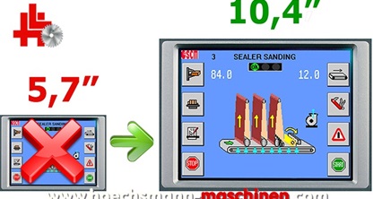 SCM dmc Breitbandschleifmaschine SD70 RCS 135 satinier Höchsmann Holzbearbeitungsmaschinen Hessen