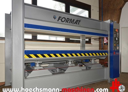 Format4 Furnierpresse hpv1 Höchsmann Holzbearbeitungsmaschinen Hessen
