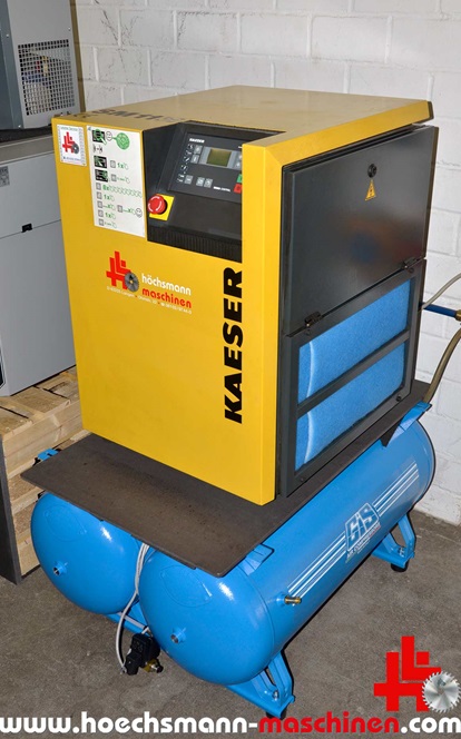 Kaeser Schraubenkompressor SM 11 mit 2x 90 Liter Tank, gebrauchte Holzbearbeitungsmaschinen und neue, Hessen Höchsmann Langen