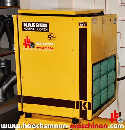 KAESER Schraubenkompressor SM 8, gebrauchte Holzbearbeitungsmaschinen und neue, Hessen Höchsmann Langen