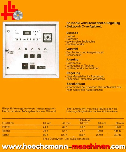 LAUBER Holztrockner III S-5C, Holzbearbeitungsmaschinen Hessen Höchsmann