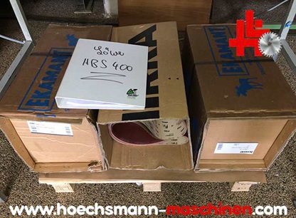 LOEWER Massivholzschleifmaschine Breitbandschleifmaschine Balkenschleifmaschine Zimmereischleifmaschine Bandschleifmaschine HBS 400, Holzbearbeitungsmaschinen Hessen Höchsmann
