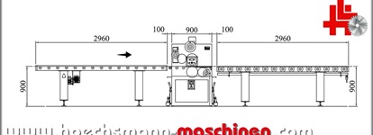 OSAMA 4 Walzen Kleberauftragsmaschine S4R/P, gebrauchte Holzbearbeitungsmaschinen und neue, Hessen Höchsmann Langen