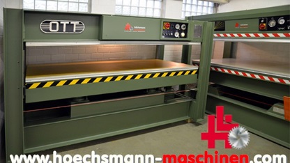 OTT Furnierpresse JU 2513, gebrauchte Holzbearbeitungsmaschinen Neumaschinen Hessen Höchsmann Langen