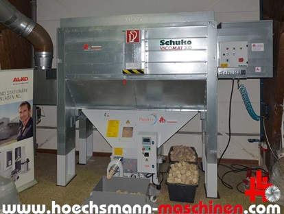 Schuko Absauganlage Vacomat 300 + Prodeco Brikettpresse 60 Höchsmann Holzbearbeitungsmaschinen Hessen Maschinenankauf