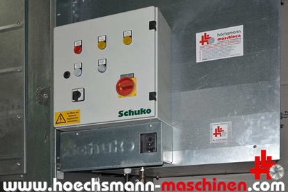 Schuko Absauganlage Vacomat 300 + Prodeco Brikettpresse 60 Höchsmann Holzbearbeitungsmaschinen Hessen Maschinenankauf