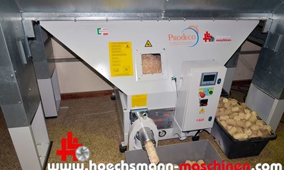 Schuko Absauganlage Vacomat 300 + Prodeco Brikettpresse 60 Höchsmann Holzbearbeitungsmaschinen Hessen Maschinenankauf