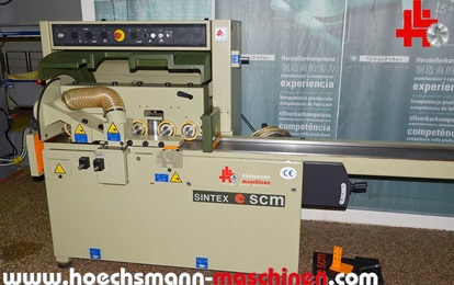 SCM Sintex Vierseiten Hobelautomat Höchsmann Holzbearbeitungsmaschinen Hessen