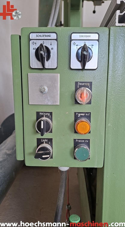 STEKO 288 PBS kombinierte Furnierpresse, Furniersäge und Langbandschleifmaschine, gebrauchte Holzbearbeitungsmaschinen Neumaschinen Hessen Höchsmann Langen