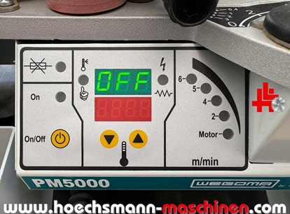 Wegoma Formteil Kantenanleimgerät PM 5000, gebrauchte Holzbearbeitungsmaschinen Neumaschinen Hessen Höchsmann Langen