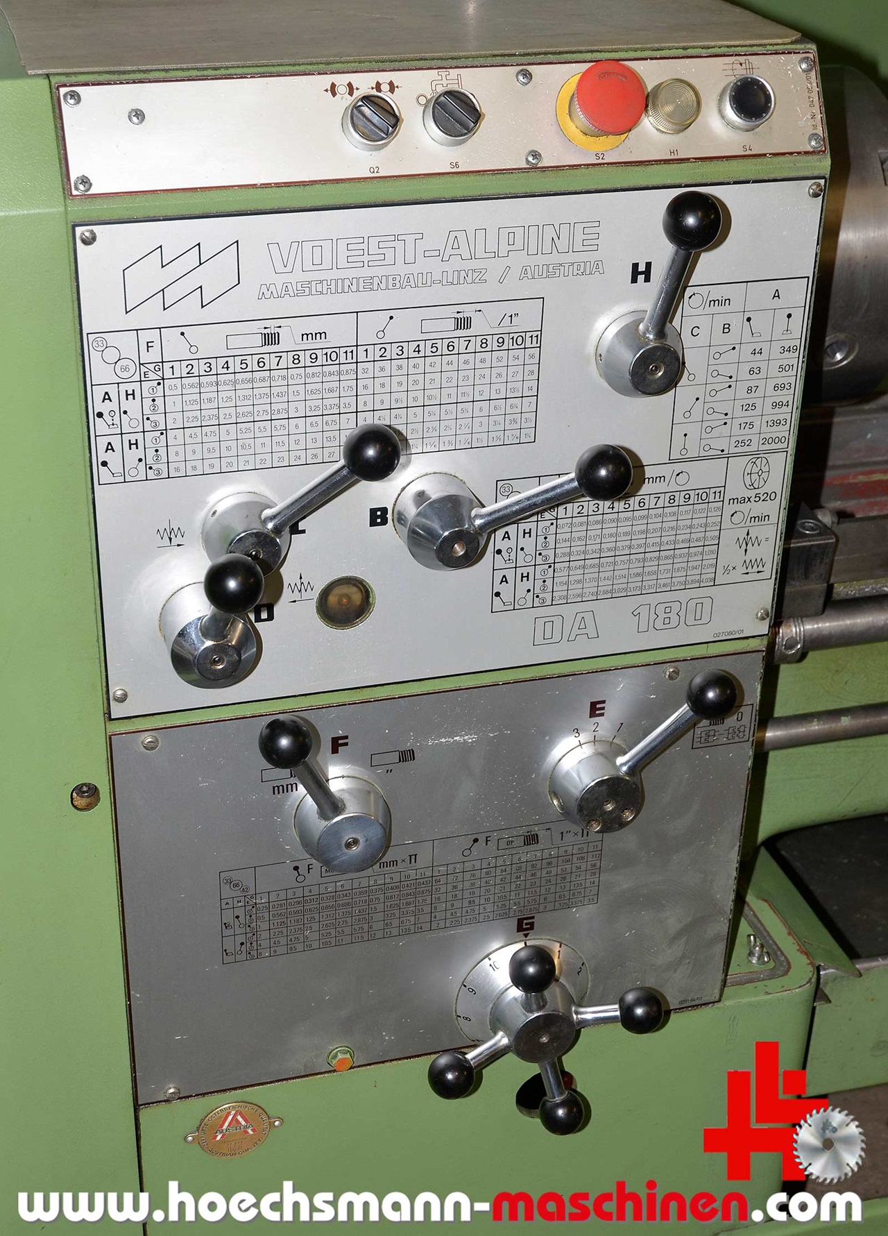 VOEST Drehmaschine Leit- und Zugspindelmaschine ALPINE DA 180/1, Holzbearbeitungsmaschinen Hessen Höchsmann