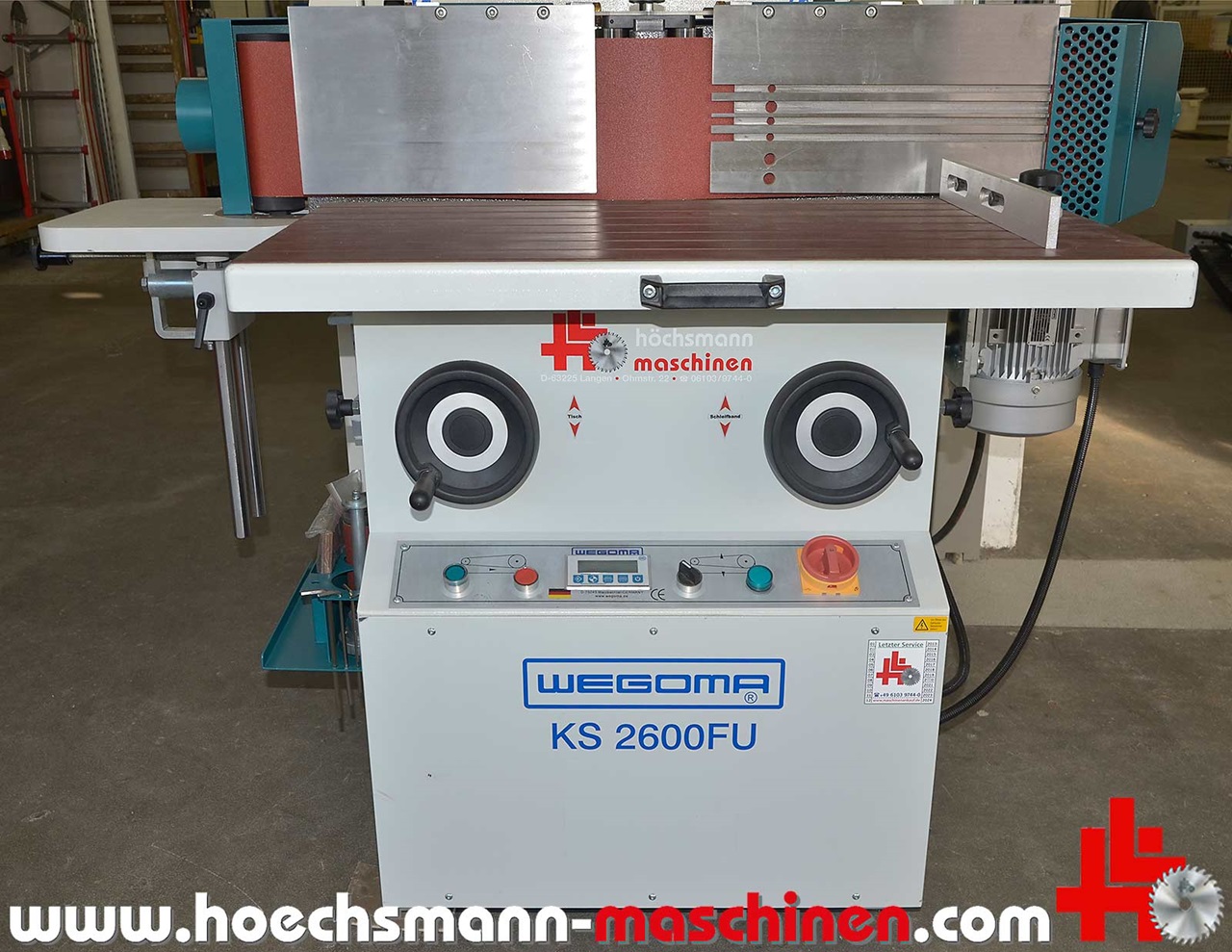 WEGOMA Kantenschleifmaschine KS 2600 FU, Holzbearbeitungsmaschinen Hessen Höchsmann